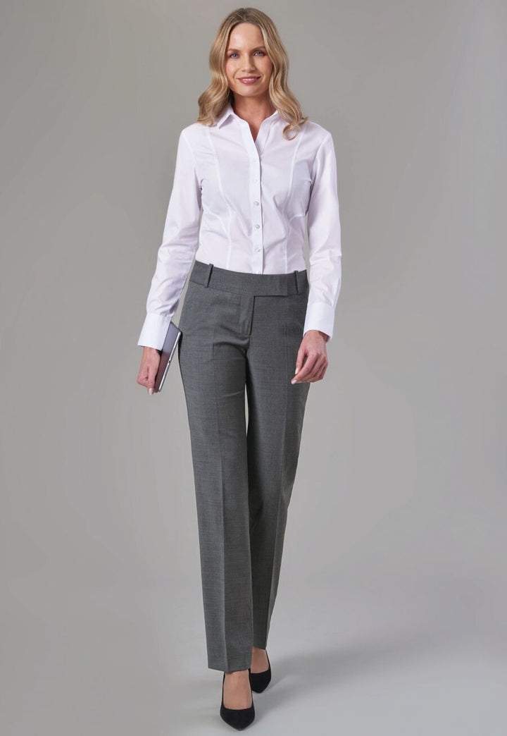 Genoa Tailored Leg Trouser (Charcoal)