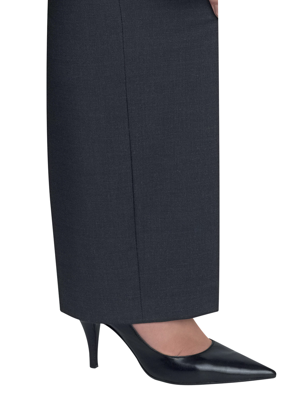 Miranda Parallel Leg Trouser (Charcoal Pinstripe)