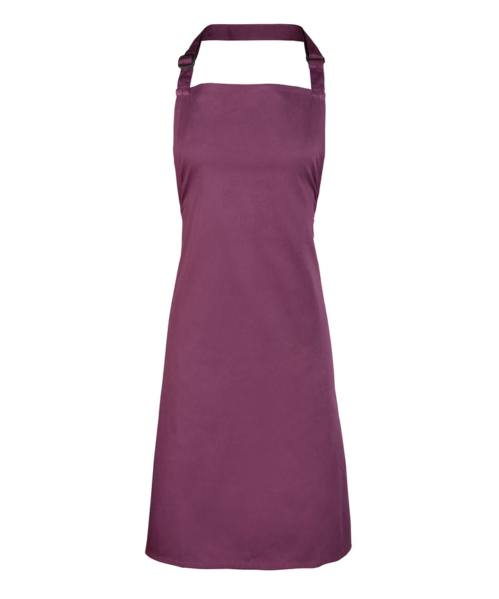 a purple apron on a white background