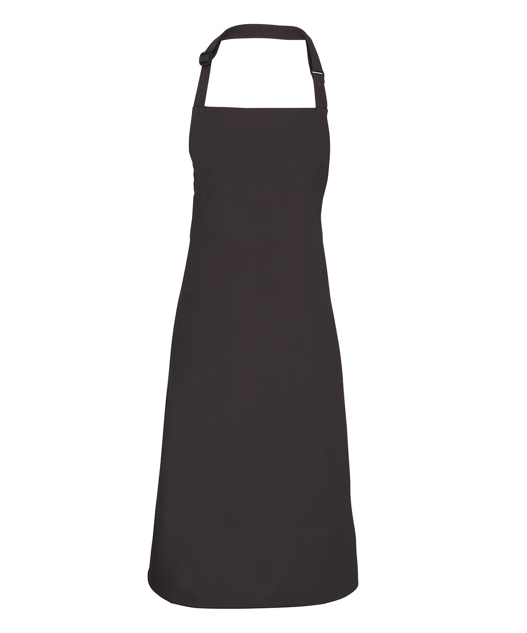 a black apron on a white background