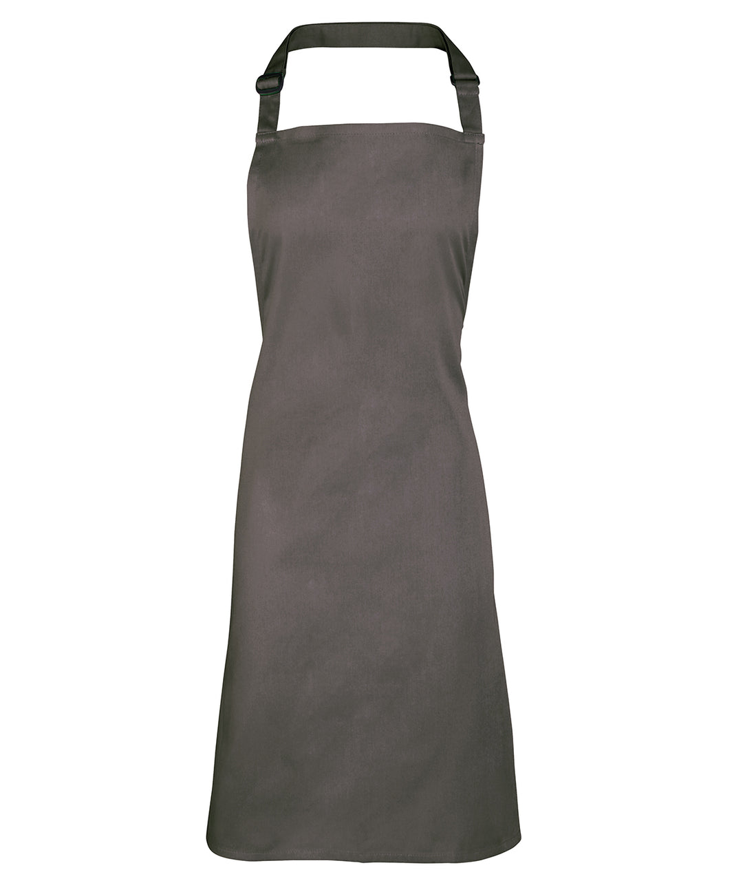 a gray apron on a white background