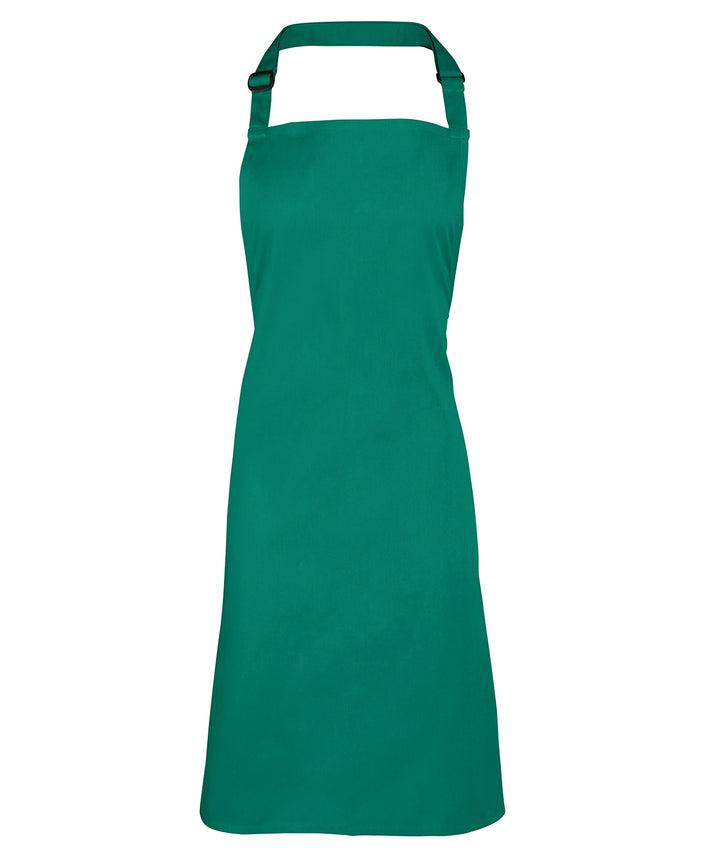 a green apron on a white background