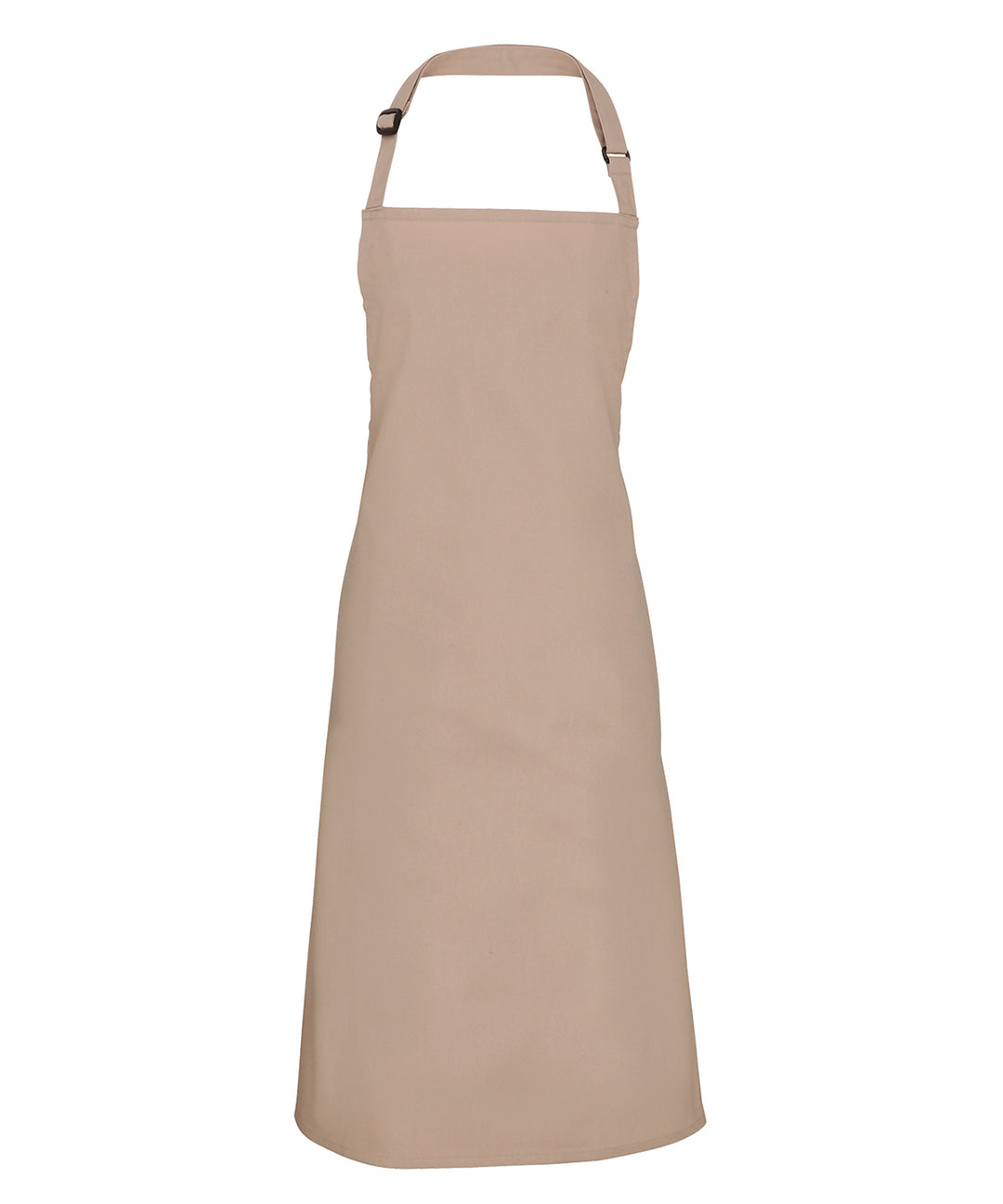 a tan apron on a white background