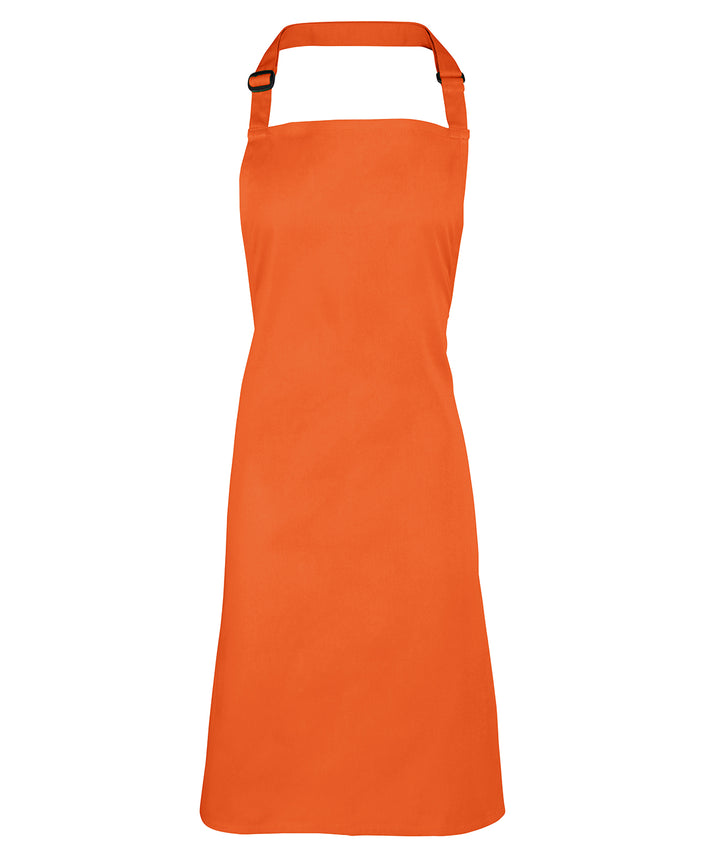 an orange apron on a white background