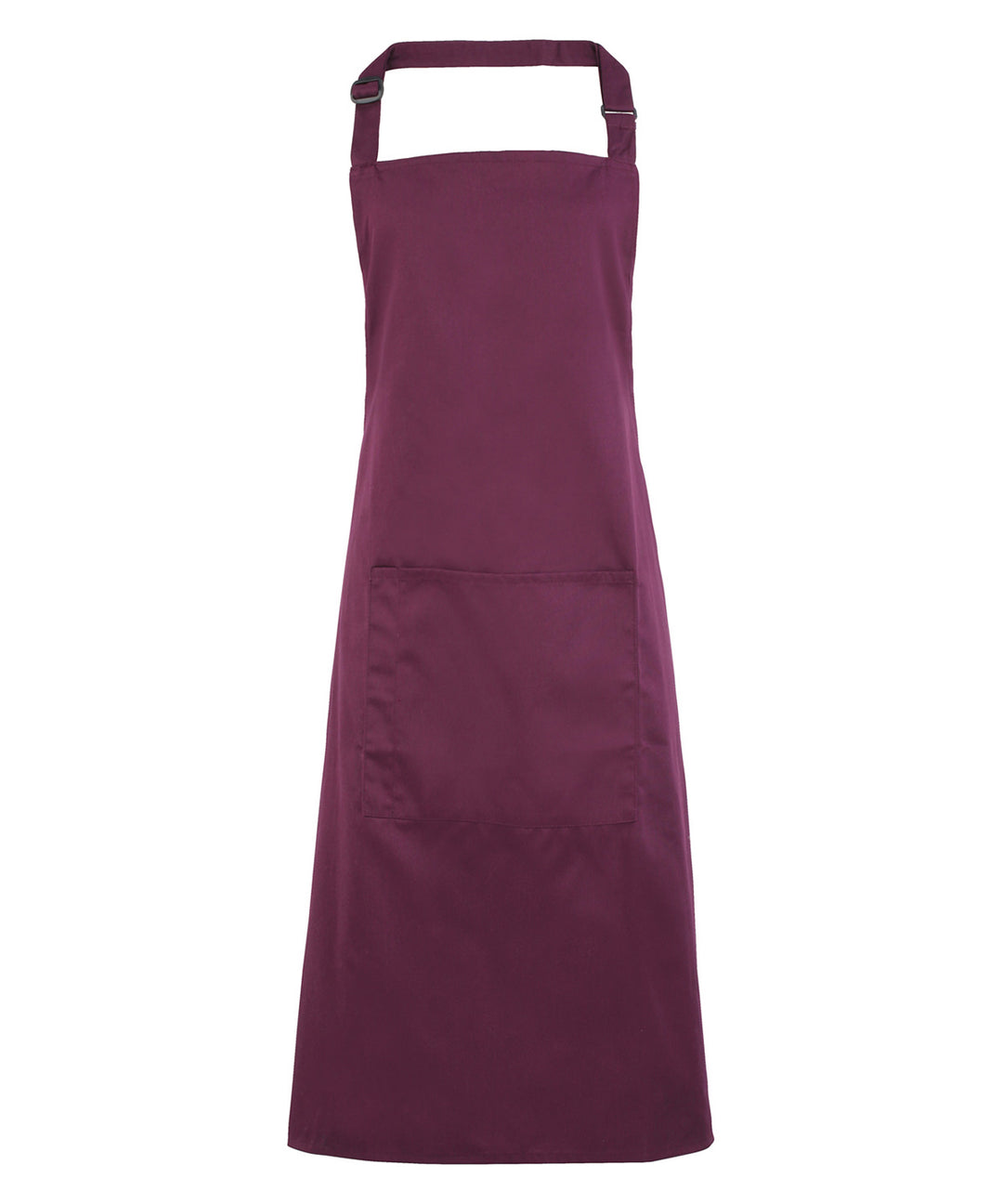 a purple apron on a white background