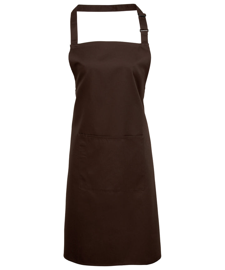 a brown apron on a white background