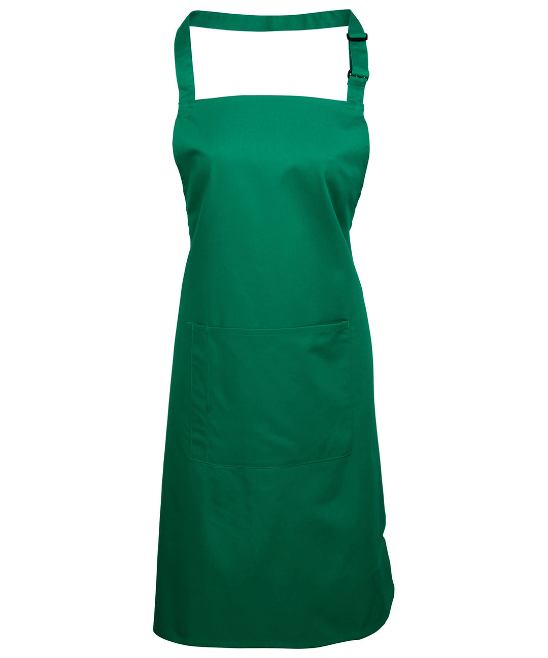 a green apron on a white background