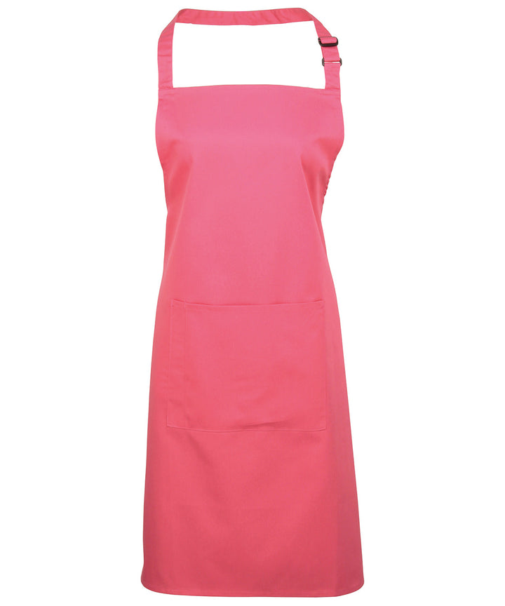 a pink apron on a white background