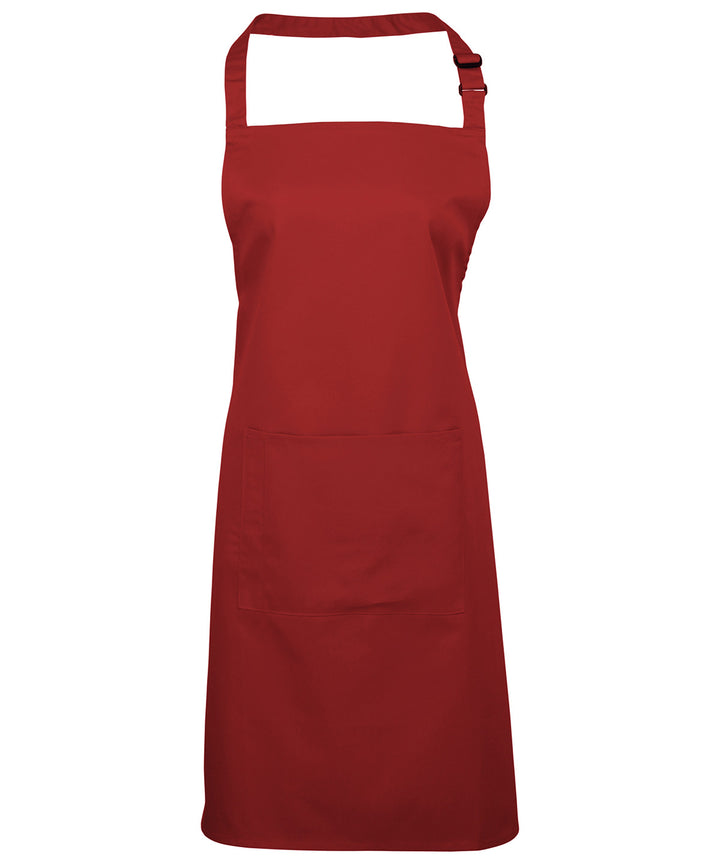 a red apron on a white background