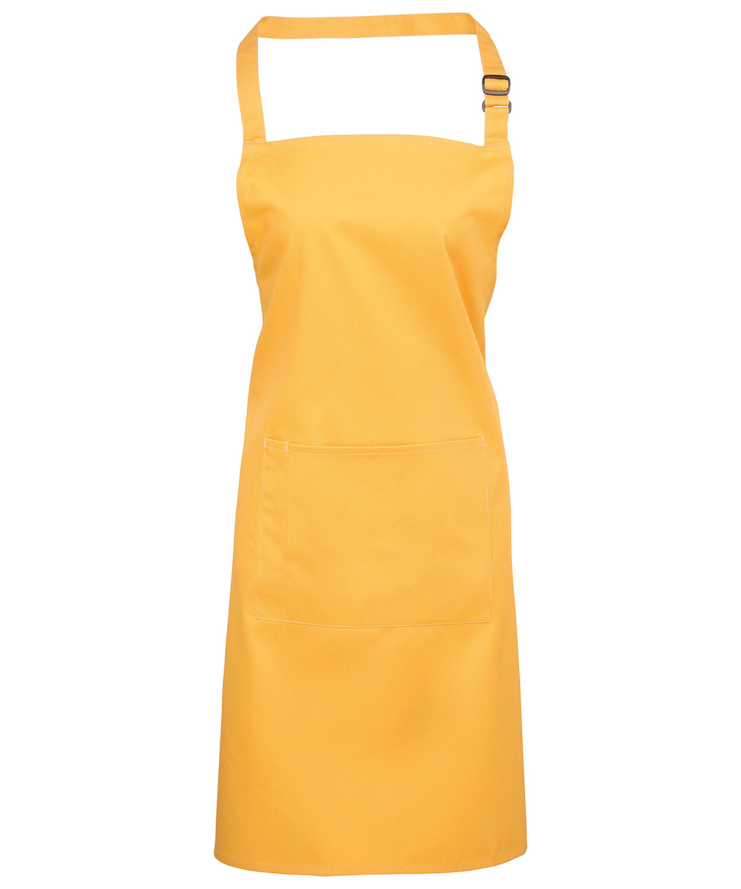 a yellow apron on a white background