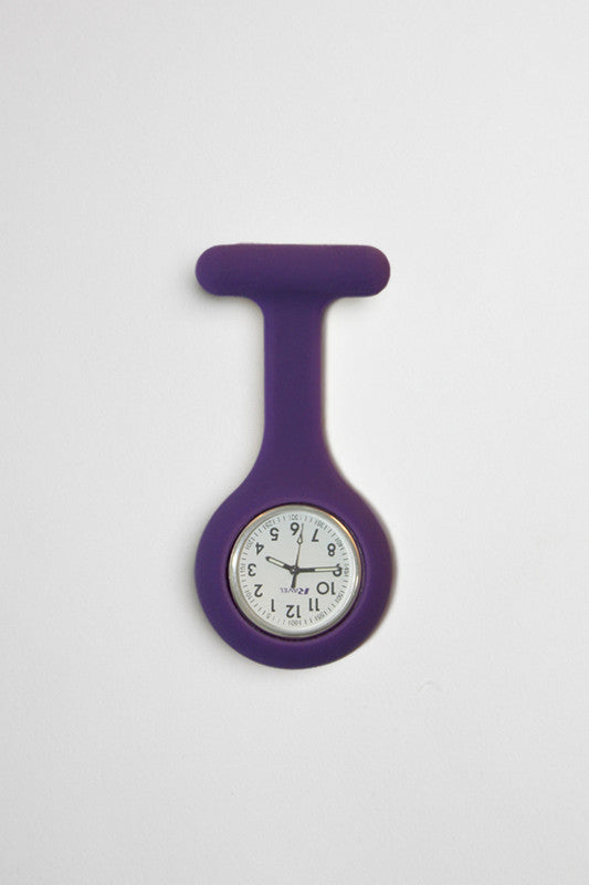 Purple Silicon Fob Watch