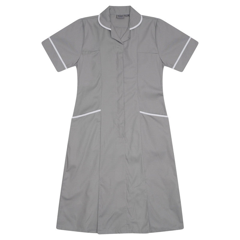 Ladies Dress - Grey/White (Tall)