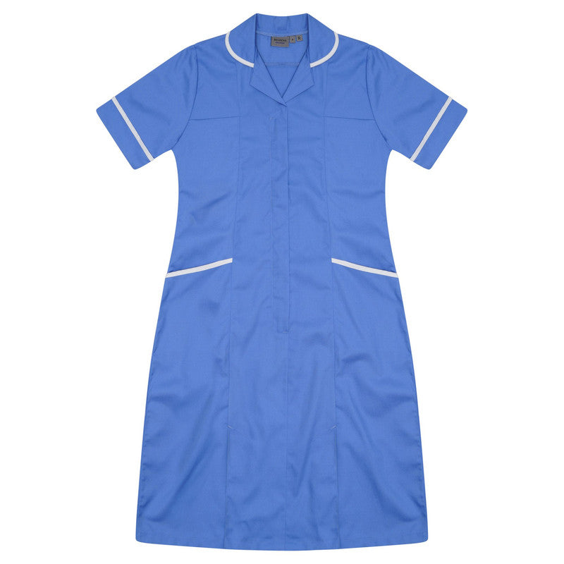Ladies Dress - Hospital Blue/White (Regular)