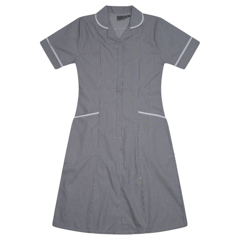 Ladies Dress - Navy/White Stripe/White Trim (Tall)