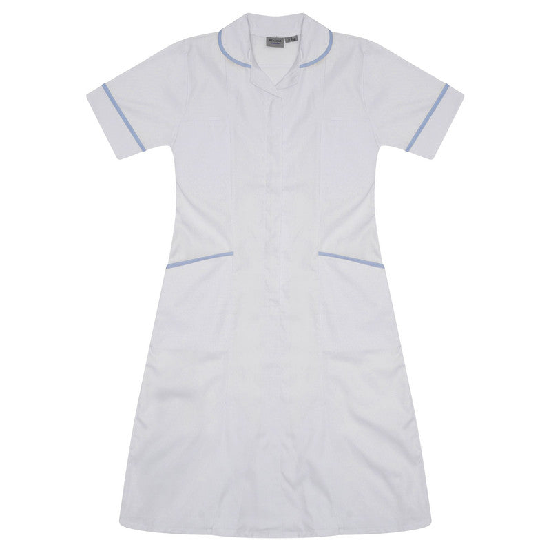 Ladies Dress - White/Yellow (Tall)
