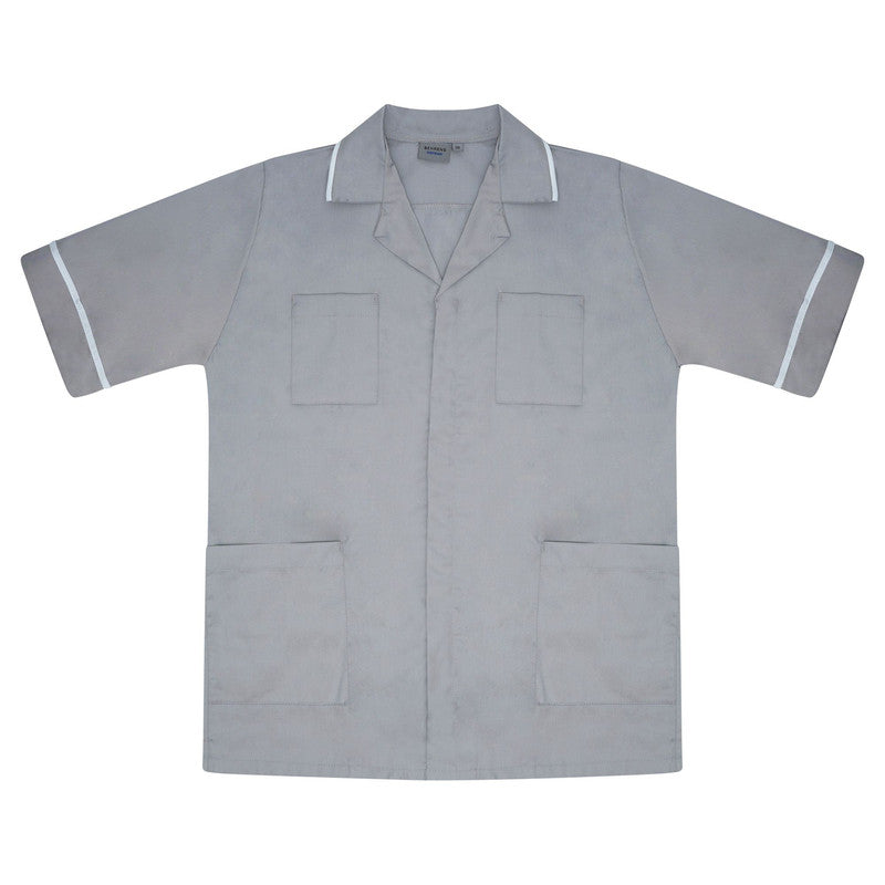 Classic Male Tunic in Grey/White