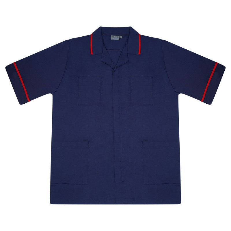 Classic Male Tunic in Navy / Red
