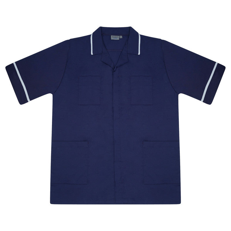 Classic Male Tunic in Navy/White