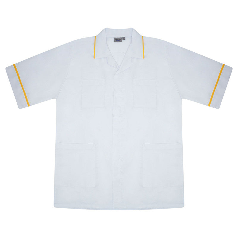 Male Tunic in White/Yellow