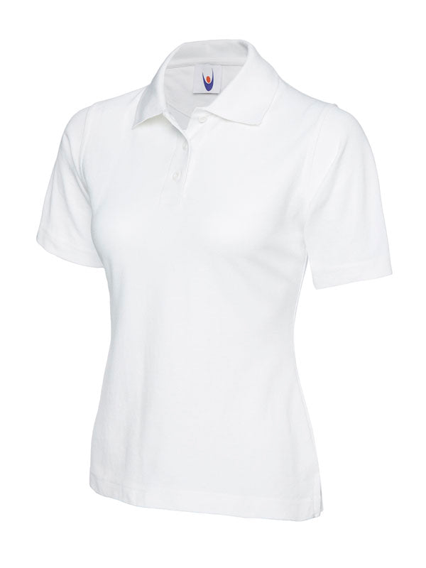 Ladies White Poloshirt