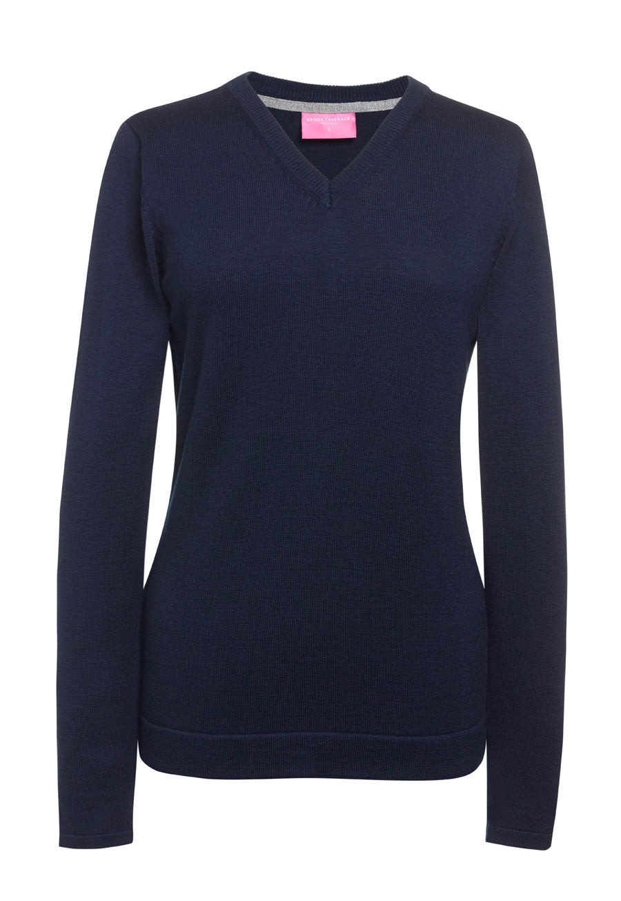 Atlanta V-neck Jumper Navy