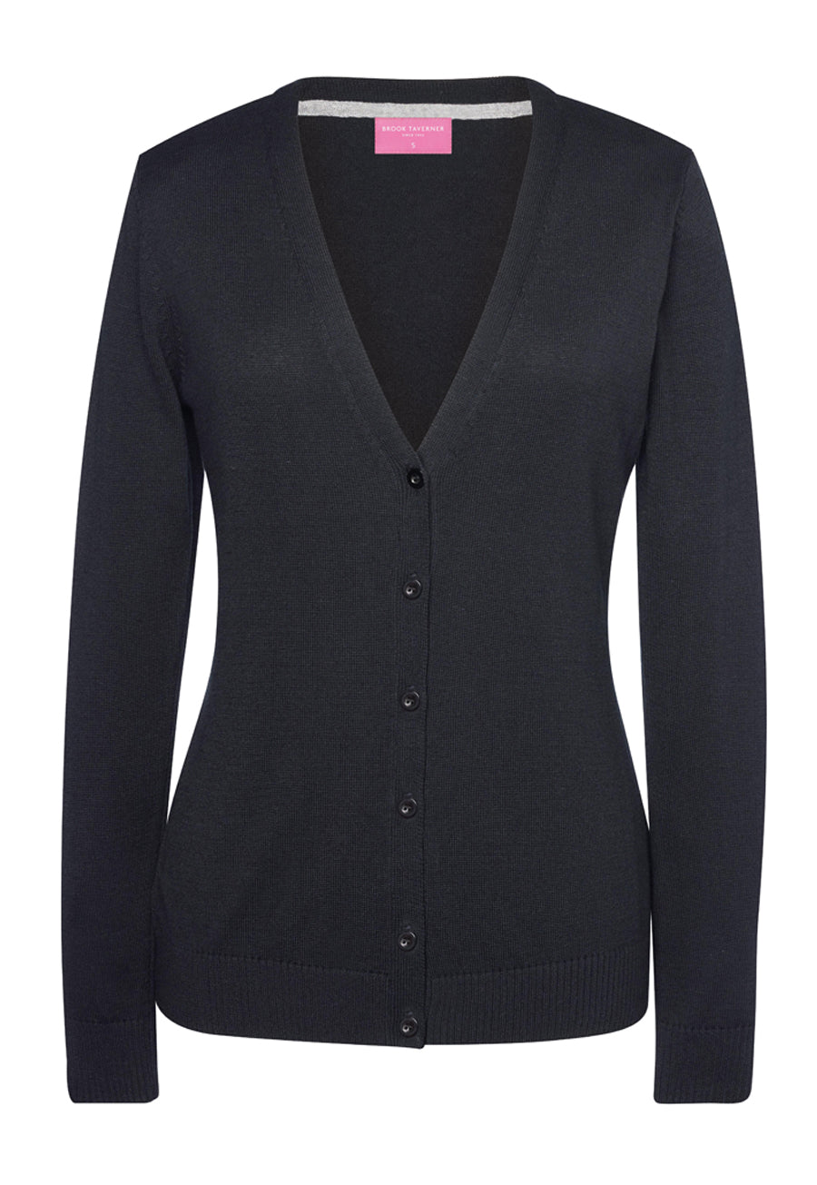 Augusta V-neck Cardigan Black