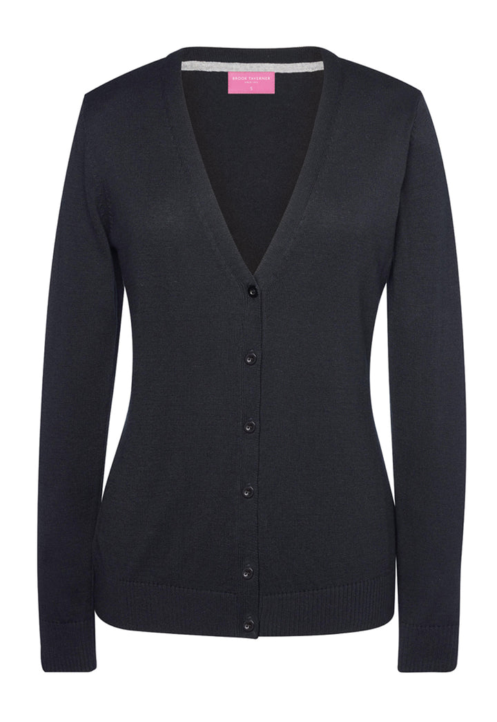 Augusta V-neck Cardigan Black