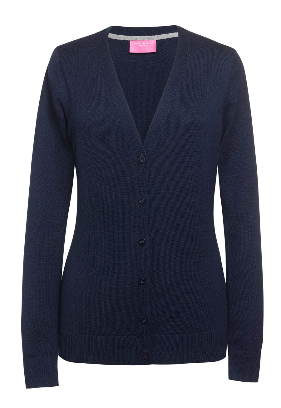 Augusta V-neck Cardigan Navy