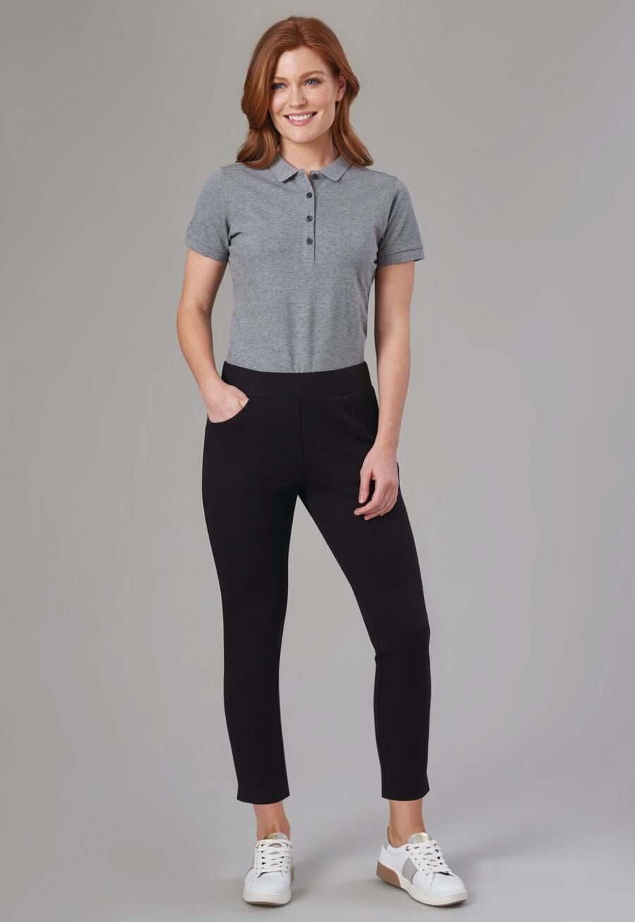 Camila Jersey Stretch Trouser  navy