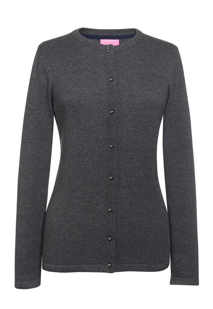 Seattle Crew-neck Cardigan Grey